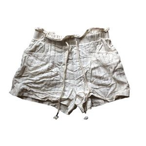 linen blend shorts